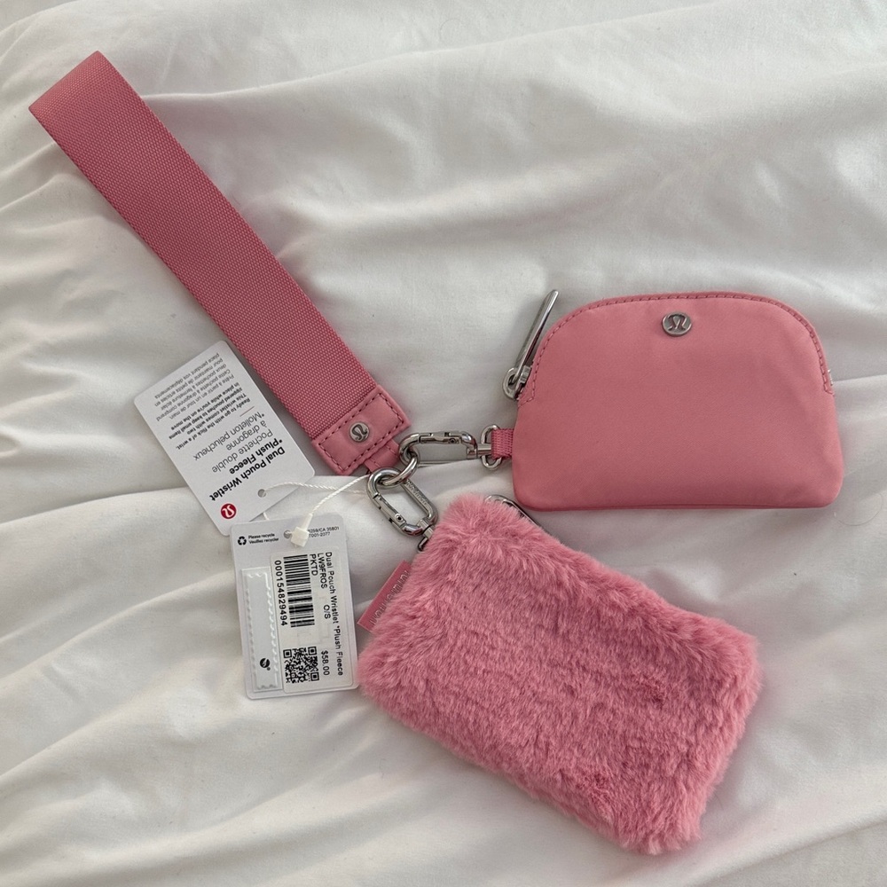 Lululemon Athletica Pink Key & Card Holder Set